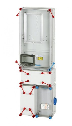 Hensel HB3000F4D-U 1 és 3 fázisú 1 mérőhelyes fogyasztásmérő szekrény egyedi mindennapszaki méréshez 63 A-ig