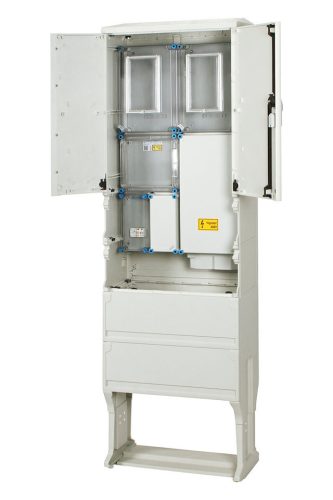 Hensel HB33K0FE4D-U 1 és 3 fázisú 2 mérőhelyes fogyasztásmérő szekrény egyedi mindennapszaki (80 A-ig)