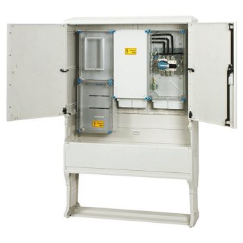   Hensel HÁFM125E-U Áramváltós mérőhely 125 A-ig, 1 felhasználási helyes indirekt mérés, földkábeles csatlakozásra, kültéri alkalmazásra, kombinált szekrény kivitelben, tűzeseti lekapcsolással