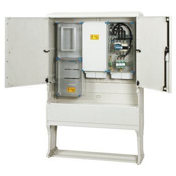   Hensel HÁFM125TE-U Áramváltós mérőhely 125 A-ig, 1 felhasználási helyes indirekt mérés, földkábeles csatlakozásra, kültéri alkalmazásra, kombinált szekrény kivitelben, tűzeseti lekapcsolással, túlfeszültség levezetővel