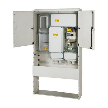   Hensel HÁFM200TE-U Áramváltós mérőhely 200 A-ig, 1 felhasználási helyes indirekt mérés, földkábeles csatlakozásra, kültéri alkalmazásra, kombinált szekrény kivitelben, tűzeseti lekapcsolással, túlfeszültség levezetővel