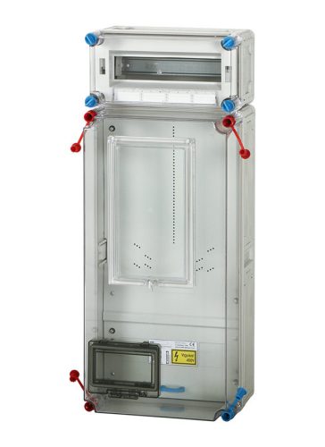 Hensel HB3012-U 1 és 3 fázisú 1 mérőhelyes fogyasztásmérő szekrény egyedi mindennapszaki méréshez 63 A-ig, felületre szerelt