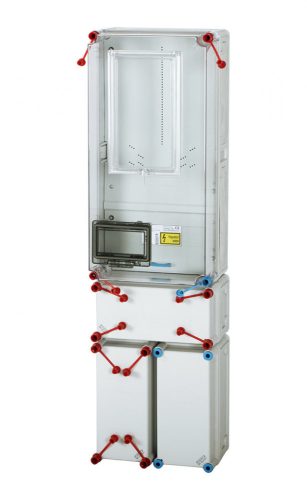 Hensel HB3000F-U 1 és 3 fázisú 1 mérőhelyes fogyasztásmérő szekrény egyedi mindennapszaki méréshez 63 A-ig