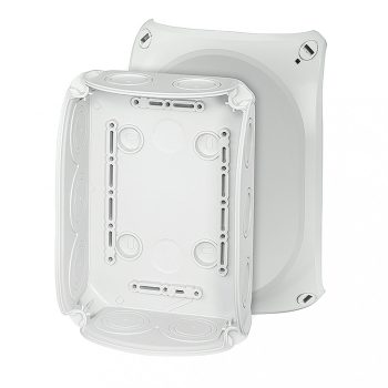   Hensel DK 1000 GZ Kötődoboz kapcsok nélkül, 2 db 9-20 mm kábelbevezetéssel, rugalmas tömítőmembránnal RAL 7035 szürke IP66