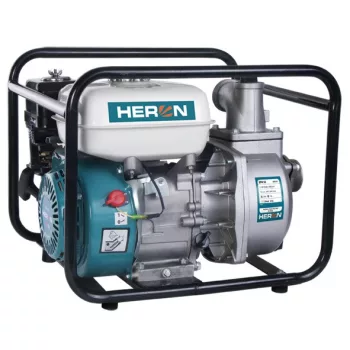   Heron 8895101 benzinmotoros vízszivattyú 5,5 LE,max.600l/min, max.7m szívómélység,max. 28m nyomómagasság ( 8895101 )