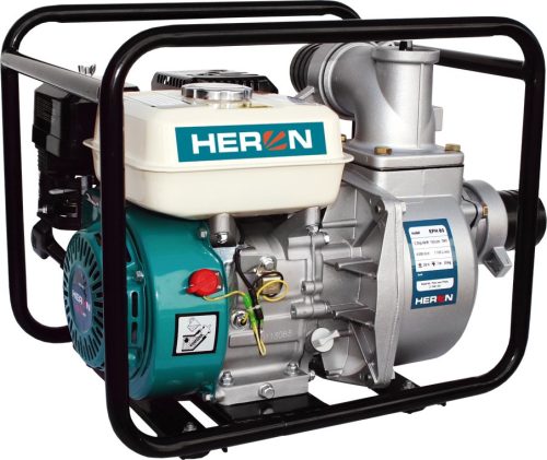 Heron 8895102 benzinmotoros vízszivattyú, 6,5 LE, max.1100l/min, max. 28m emelőmagasság, 3"csőátmérő (EPH-80) ( 8895102 )