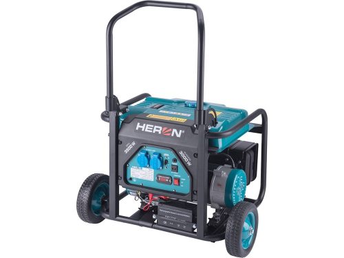 Heron 8896141 benzinmotoros áramfejlesztő, 1 fázisú, max. teljesítmény 3 kVA, elektromos indítás ( 8896141 )