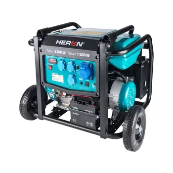   Heron 8896145 benzinmotoros áramfejlesztő, 8000 VA, 230V, hordozható ( 8896145 )