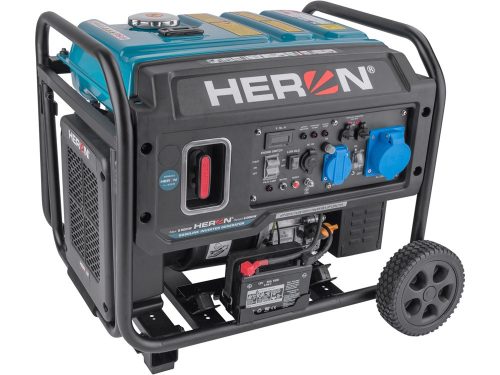 Heron 8896233 benzinmotoros áramfejlesztő, 6 kVA, 230V, 1 fázisú, inverteres ( 8896233 )