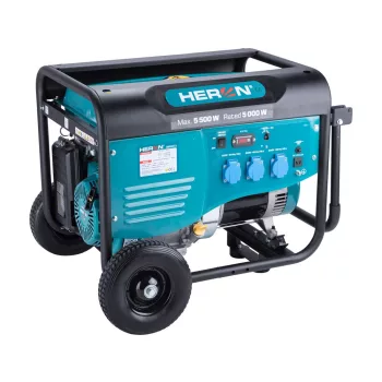   Heron 8896413 benzinmotoros áramfejlesztő, max 5500 VA, egyfázisú ( 8896413 )