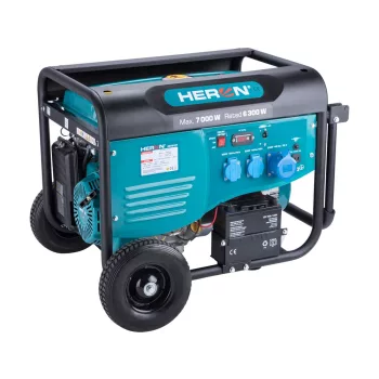   Heron 8896421 benzinmotoros áramfejlesztő, max 6800 VA, 230V, önindítós ( 8896421 )