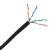 Bitner UTP Cat5E 4x2xAWG24/1 kültéri/földkábel FEKETE (500m dobon)
