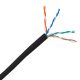 Bitner UTP Cat5E 4x2xAWG24/1 kültéri/földkábel FEKETE (500m dobon)