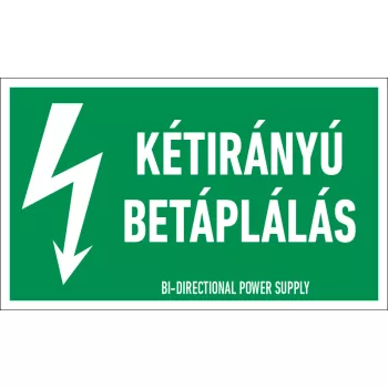   Kétirányú betáplálás Öntapadós zöld matrica, 100x60 mm-es méretben, 4db/ív (ERV027001ONV01000060)