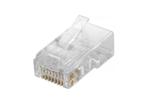 RJ45 FALI UTP CAT6 csatlakozó (tömör kábelhez)
