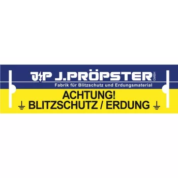  J.Pröpster 102220 EPH figyelmeztető felirat a földelési kiálláshoz ( J.Pröpster 102220 )