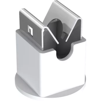   J.Pröpster 111003 VI Niro vezeték tartó 8mm - műanyag szürke ( J.Pröpster 111003 )