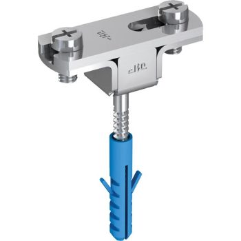   J.Pröpster 1121 VI lapos szalag tartó V2A csavarral és tiplivel ( J.Pröpster 1121 )