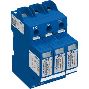   J.Pröpster 316741 TF Túlfeszültség-levezető 2-es típus, földelt és nem földelt rendszerekhez, távjelző nélkül, 300V DC ( J.Pröpster 316741 )