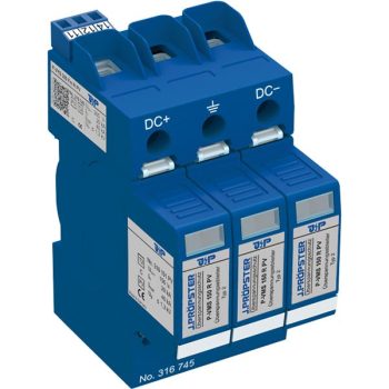   J.Pröpster 316745 TF Túlfeszültség-levezető 2-es típus, földelt és nem földelt rendszerekhez, távjelzővel, 300V DC ( J.Pröpster 316745 )