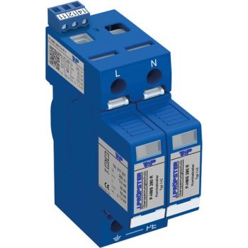   J.Pröpster 317222 TF P-HMS 280 Fm R 2 Túlfeszültség-levezető 1+2-es típus, 2 pólus, távjelzővel, 280V ( J.Pröpster 317222 )