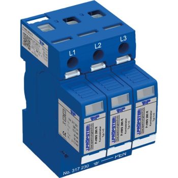   J.Pröpster 317230 TF P-HMS 280 3 Túlfeszültség-levezető 1+2-es típus, 3 pólus, távjelző nélkül, 280V ( J.Pröpster 317230 )
