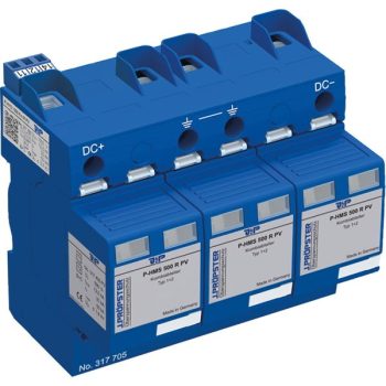   J.Pröpster 317705 TF P-HYS 1000 Fm R PV Túlfeszültség-levezető 1+2-es típus, földelt és nem földelt rendszerekhez, távjelzővel, 1000V DC ( J.Pröpster 317705 )