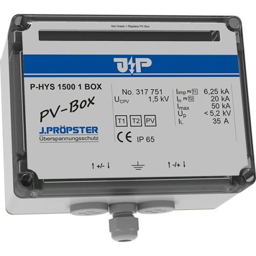 J.Pröpster 317751 TF előszerelt csatlakozódoboz, 1+2-es típus, 1MPP, IP65, 1500V ( J.Pröpster 317751 )