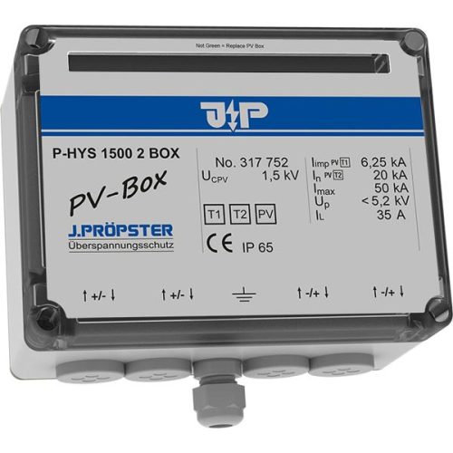 J.Pröpster 317752 TF előszerelt csatlakozódoboz, 1+2-es típus, 2MPP, IP65, 1500V ( J.Pröpster 317752 )