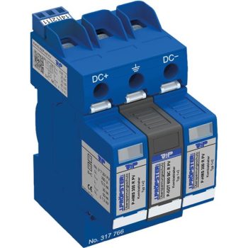   J.Pröpster 317766 TF P-HYS 605 Fm R PV Túlfeszültség-levezető 1+2-es típus, nem földelt rendszerekhez, távjelzővel, 600V DC ( J.Pröpster 317766 )