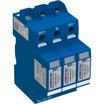   J.Pröpster 317781 TF P-HYS 800 R PV Túlfeszültség-levezető 1+2-es típus, földelt és nem földelt rendszerekhez, távjelző nélkül, 800V DC ( J.Pröpster 317781 )