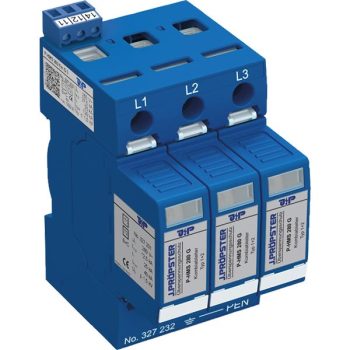   J.Pröpster 327232 TF P-HMS 280 Fm G 3 Túlfeszültség-levezető 1+2-es típus, 3 pólus, távjelzővel, 255V ( J.Pröpster 327232 )