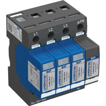   J.Pröpster 327240 TF P-HMS 280 G 3+1 Túlfeszültség-levezető 1+2-es típus, 3+1 pólus, távjelző nélkül, 255V ( J.Pröpster 327240 )
