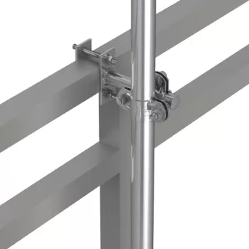   J.Pröpster 490495 IS felfogóoszlop tartó, négyszögletes 20x20 - 50x50mm, V2A ( J.Pröpster 490495 )