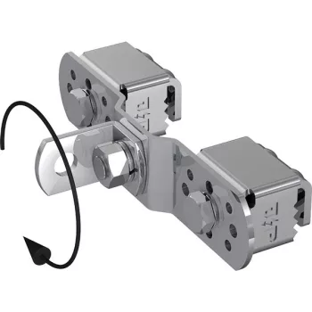   J.Pröpster 490506 IS zászlós - ISO traverse tartó kapcsos rögzítővel, 5-22mm befogási tartomány, V2A ( J.Pröpster 490506 )