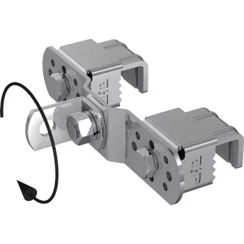   J.Pröpster 490507 IS zászlós - ISO traverse tartó kapcsos rögzítővel, 20-37mm befogási tartomány, V2A ( J.Pröpster 490507 )