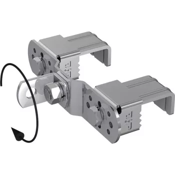   J.Pröpster 490508 IS zászlós - ISO traverse tartó kapcsos rögzítővel, 35-52mm befogási tartomány, V2A ( J.Pröpster 490508 )