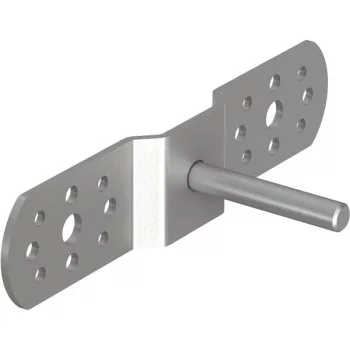   J.Pröpster 490584 IS 16plus", Oldalfali tartó a GFK-ISO szigetelő rúdhoz, V2A, 60mm-es szárral ( J.Pröpster 490584 )