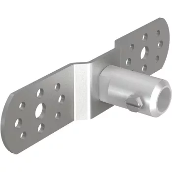   J.Pröpster 490585 IS 16plus", Oldalfali tartó a GFK-ISO szigetelő rúdhoz, V2A ( J.Pröpster 490585 )