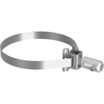   J.Pröpster 490589 IS 16plus+, Bekötőfej + Szalagbilincs a GFK-ISO szigetelő rúdhoz, 300mm-ig, V2A ( J.Pröpster 490589 )