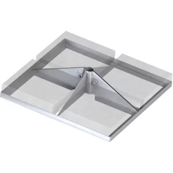   J.Pröpster 499000 IS lábazat felfogórúdhoz V2A, 30/30 ( J.Pröpster 499000 )