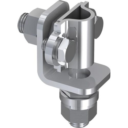 J.Pröpster 920181S VI dőlésszög kiegyenlítő kapocs min 1500mm-es Alu felfogórudakhoz, V2A ( J.Pröpster 920181S )
