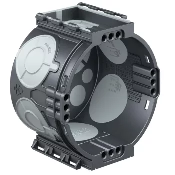   Kaiser 1055-25 ECON® 10 légtömőr sorolható 60-as süllyesztett szerelvénydoboz gumimembránnal, 46 mm mély, 4 csavarhellyel – halogénmentes(1055-21 kiváltója)