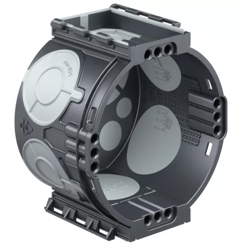 Kaiser 1055-25 ECON® 10 légtömőr sorolható 60-as süllyesztett szerelvénydoboz gumimembránnal, 46 mm mély, 4 csavarhellyel – halogénmentes(1055-21 kiváltója)