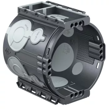   Kaiser 1555-25 ECON® 10 légtömőr sorolható 60-as süllyesztett mély szerelvénydoboz gumimembránnal, 66 mm mély, 4 csavarhellyel – halogénmentes(1555-21 kiváltója)