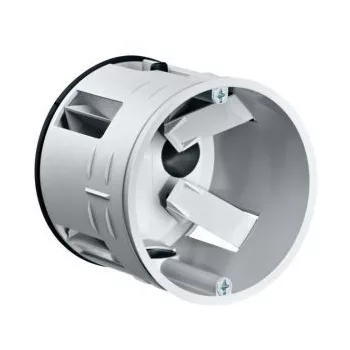   Kaiser 1555-51 ECON® Styro55 60-as szerelvénydoboz minimum 80 mm vastag külső hőszigetelésbe. Beépítési nyílás átmérő: 68 mm, Mélység: 60 mm