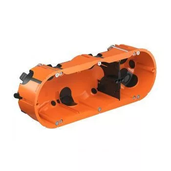   Kaiser 9253-22 ECON® 68-as légtömőr O-range® 3-as szerelvénydoboz üreges és gipszkarton falazatba, gumimembránnal, 1 elválasztó lappal, 48 mm mély, 7-40 mm lemezvastagsághoz