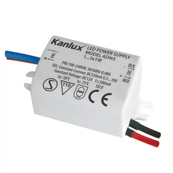   Kanlux 1440 ADI LED működtető, 0,5–10 V DC kimenet, max 3 W, 350 mA, egyenáramú, IP20 védettséggel, fehér színben, 220–240 V AC bemenet ( Kanlux 1440 )