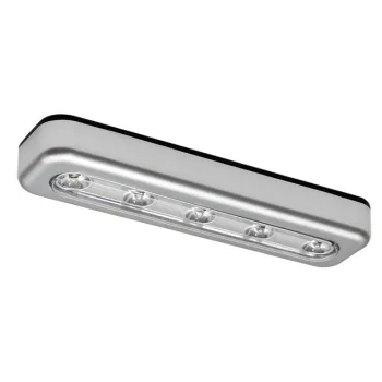   Kanlux ALEXA 5LED bútorvilágító lámpatest, IP20-as védettséggel, 6500 K színhőmérséklettel, ezüst színben (Kanlux 14810 )