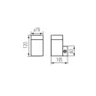 Kanlux 18010 MAGRA EL ( IP44 ) rozsdamentes acél kerti / oldalfali lámpa JDR IP44 max 35W (Kanlux 18010)